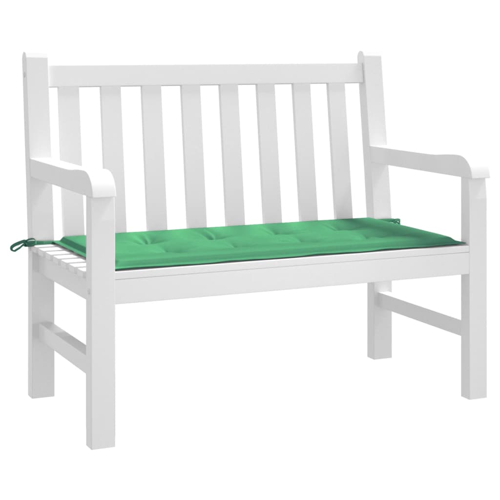 vidaXL Coussin de banc de jardin vert 120x50x3 cm tissu oxford