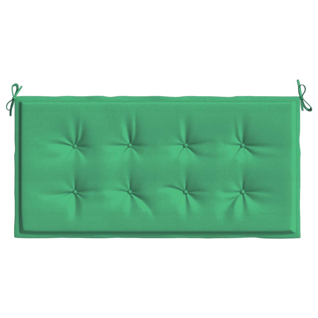vidaXL Coussin de banc de jardin vert 120x50x3 cm tissu oxford