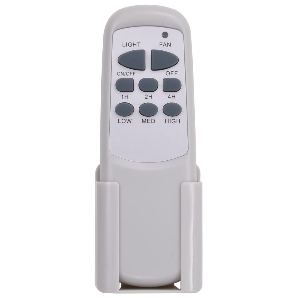 vidaXL Ventilateur de plafond orné avec lampe 128 cm Blanc