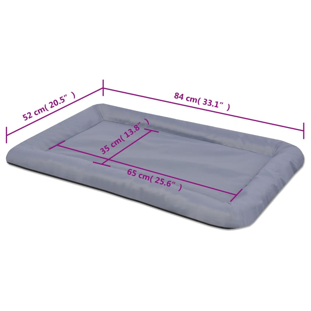 vidaXL Matelas pour chiens Taille XL Gris