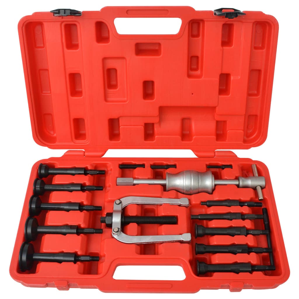 vidaXL Kit d'extracteurs de roulements 16 pièces