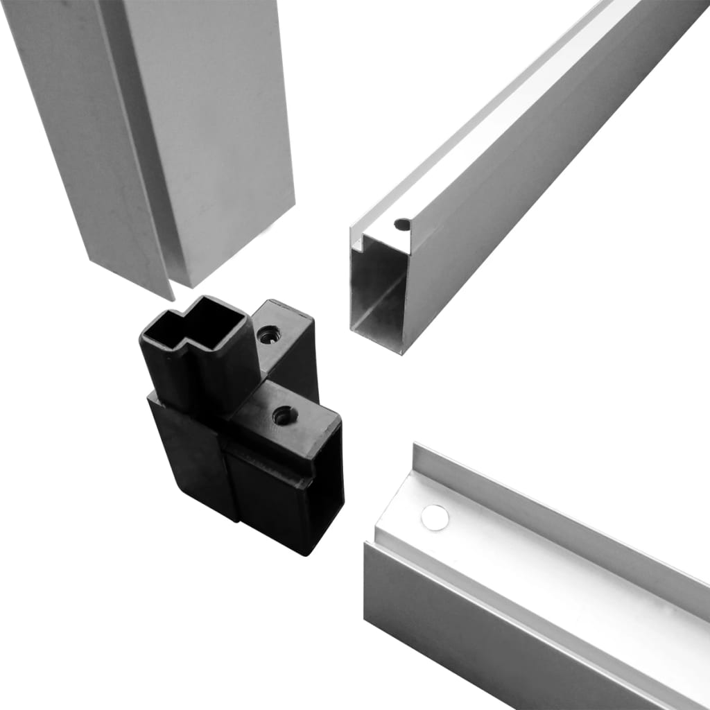 vidaXL Serre Aluminium renforcé 3,46 m²