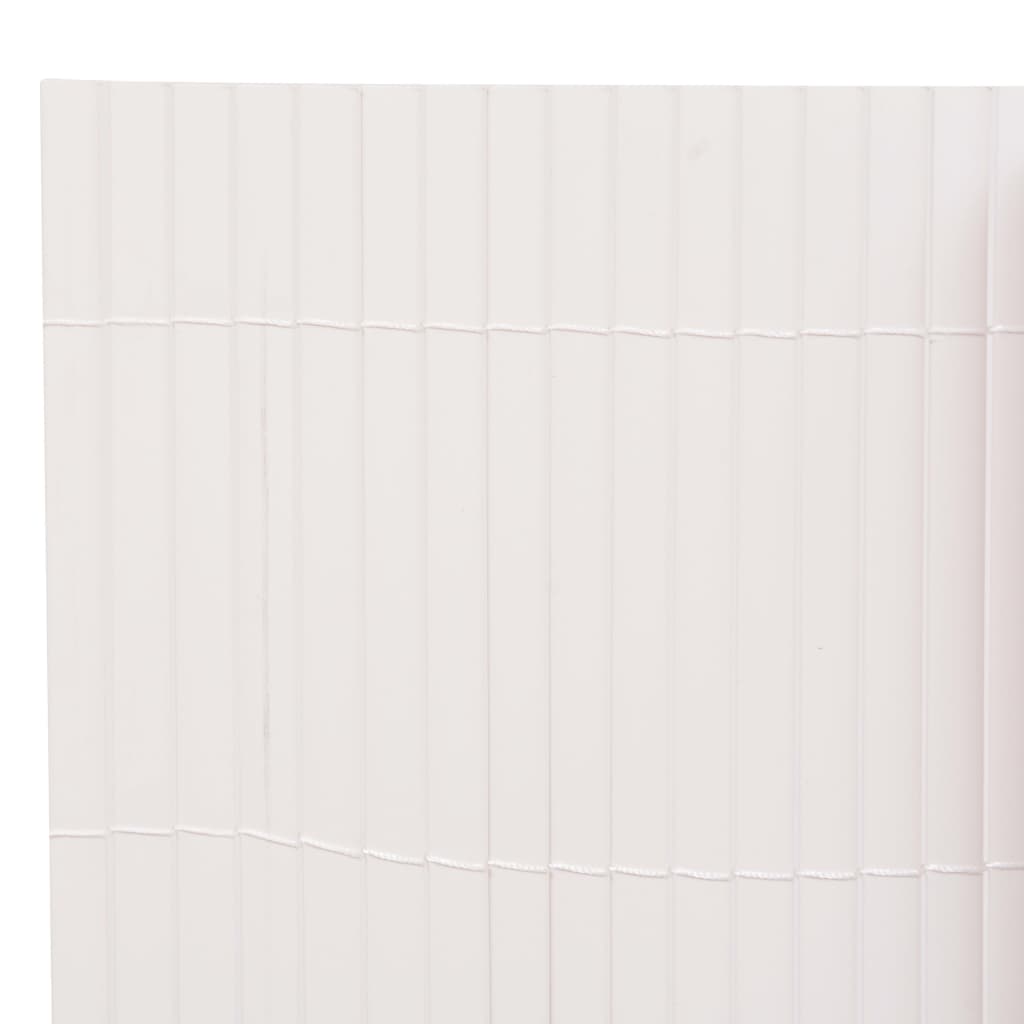 vidaXL Clôture de jardin Double face 90 x 300 cm Blanc