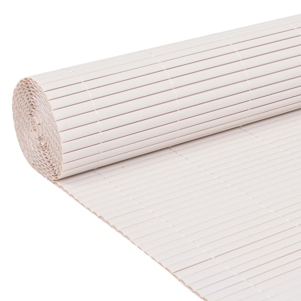 vidaXL Clôture de jardin Double face 90 x 300 cm Blanc