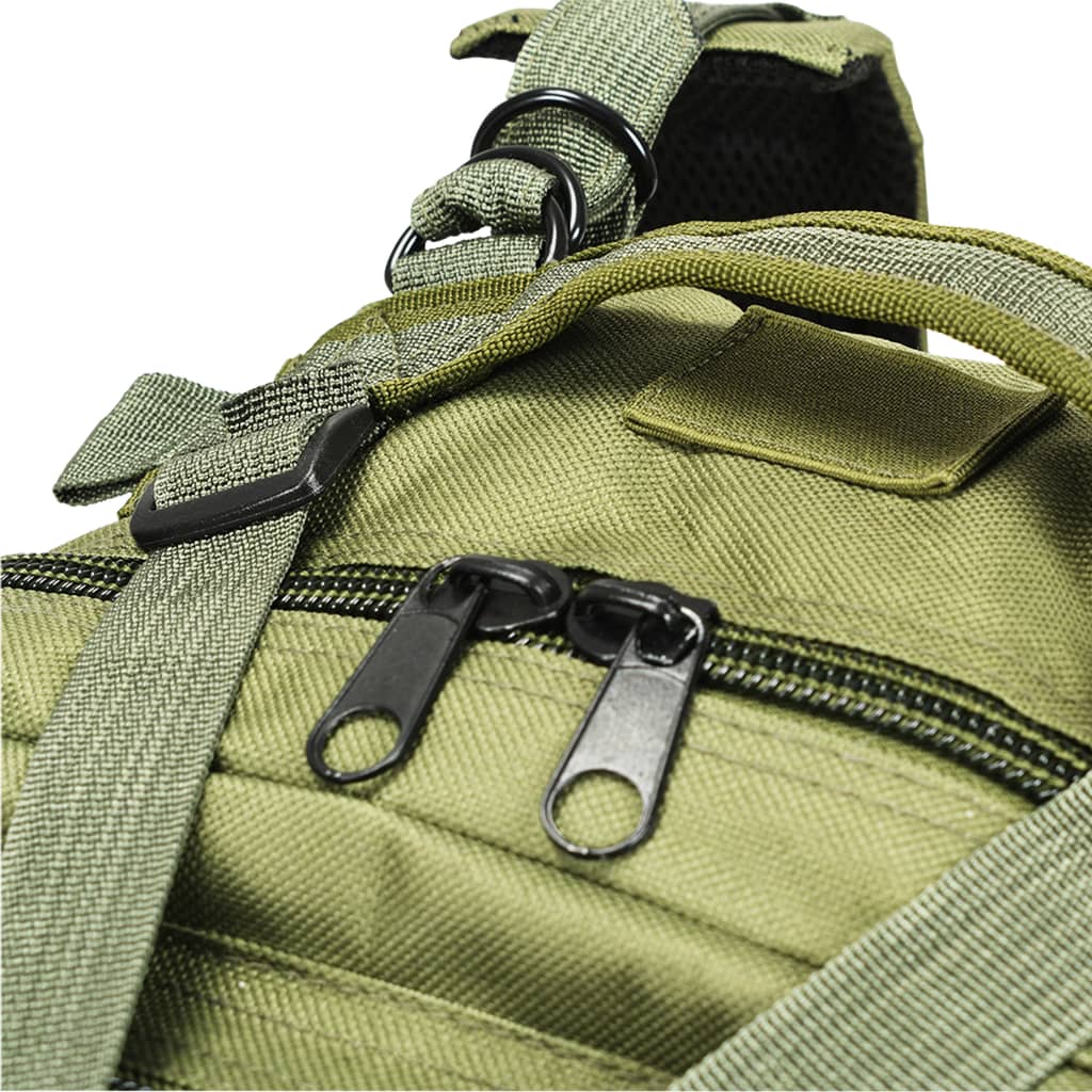 vidaXL Sac à dos en style militaire 50 L Vert olive