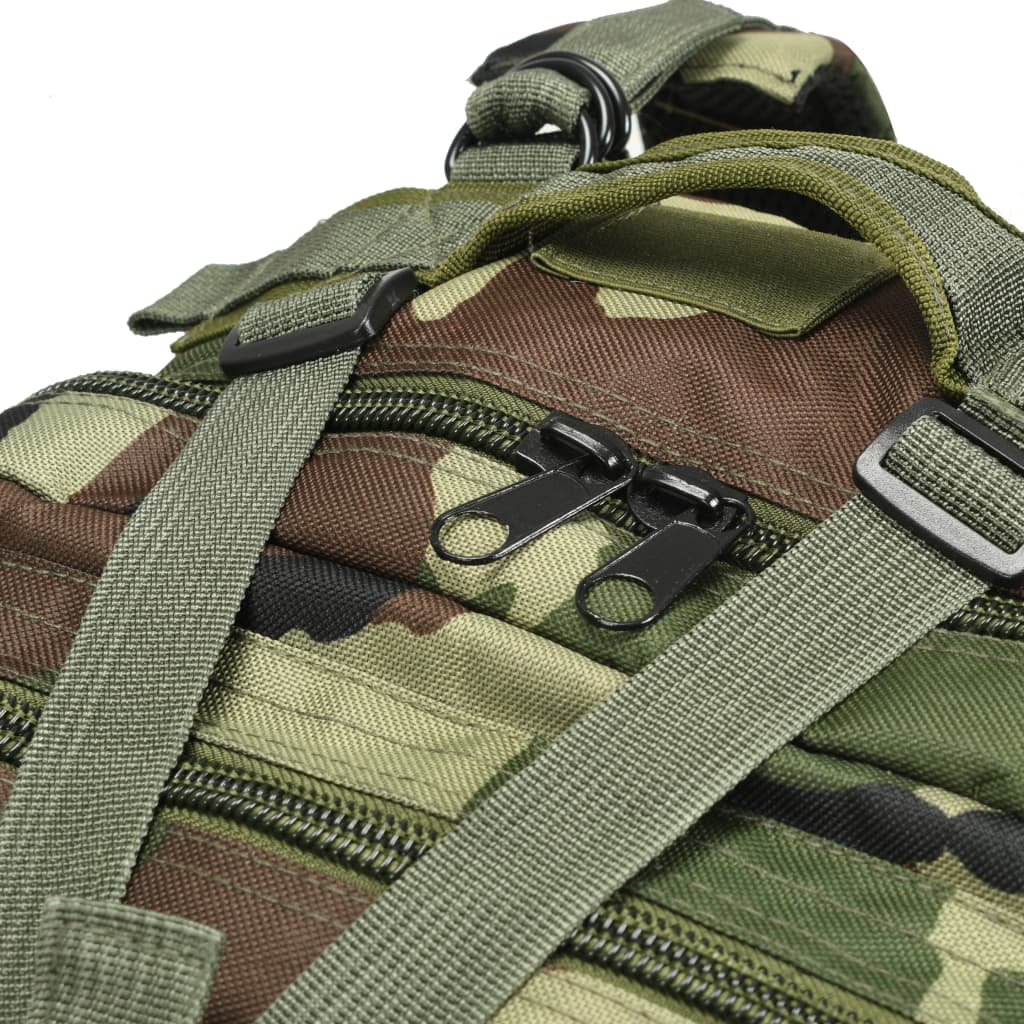 vidaXL Sac à dos en style d'armée 50 L Camouflage