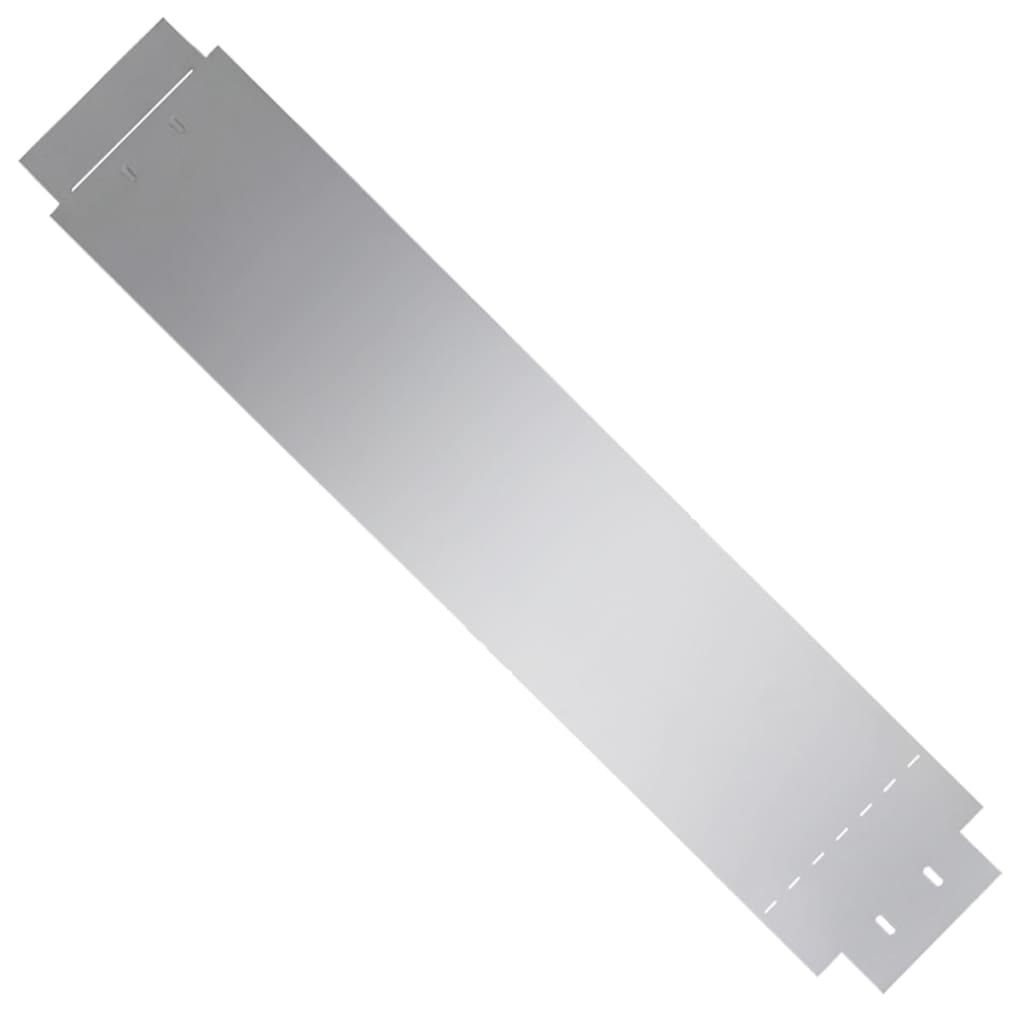 vidaXL Clôture de pelouse 20 pcs Acier galvanisé 100x20 cm