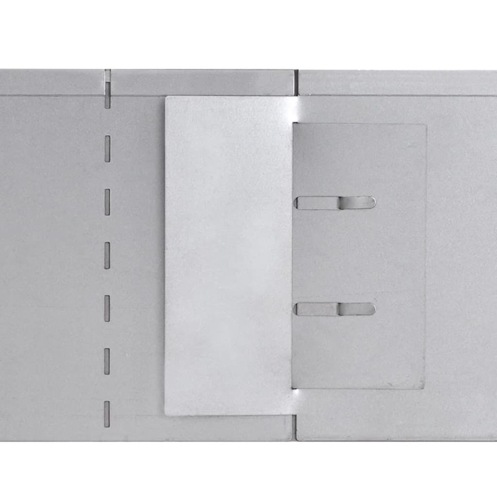 vidaXL Clôture de pelouse 20 pcs Acier galvanisé 100x20 cm