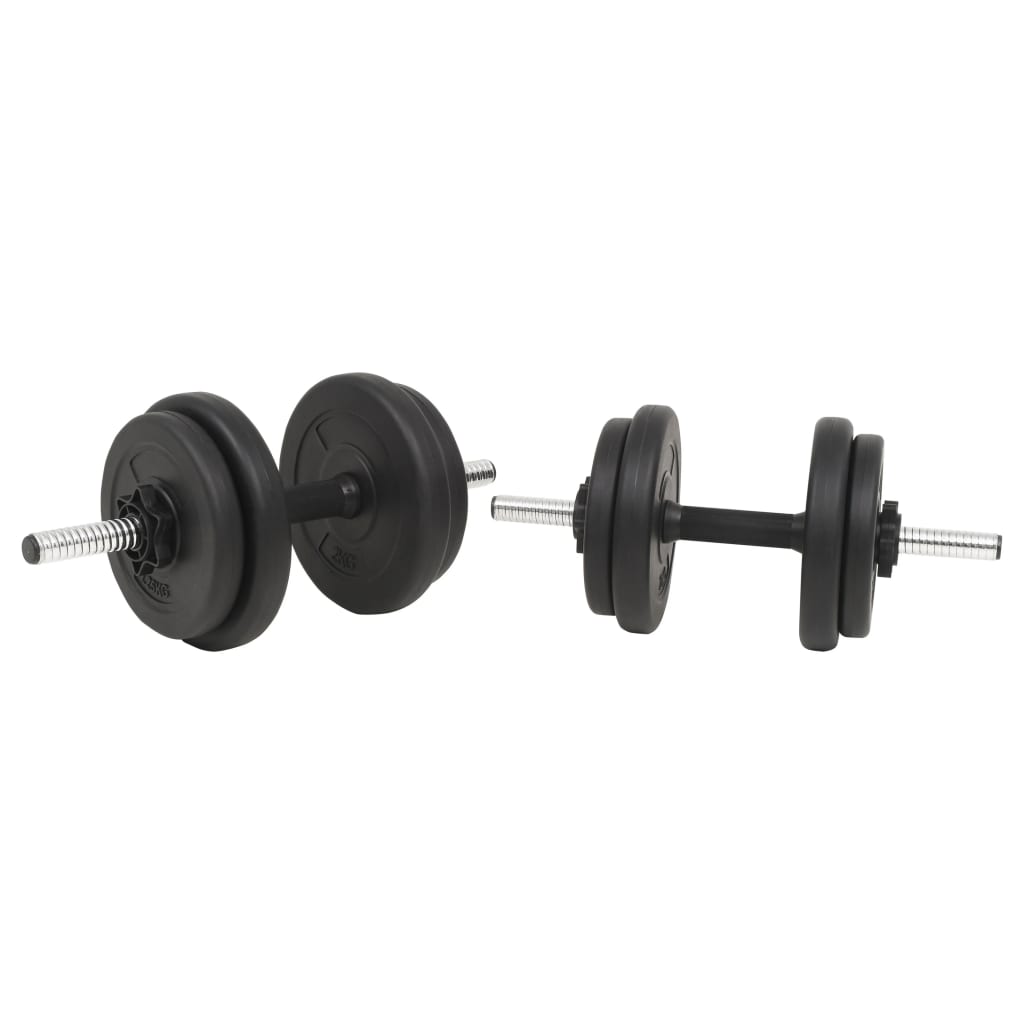 vidaXL Ensemble d'haltères et barres d'haltères 30 kg