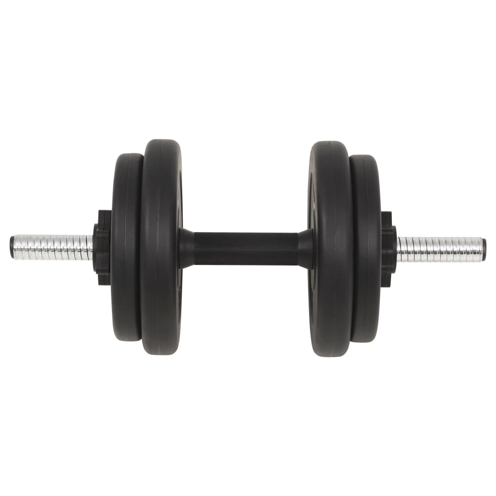 vidaXL Ensemble d'haltères et barres d'haltères 30 kg