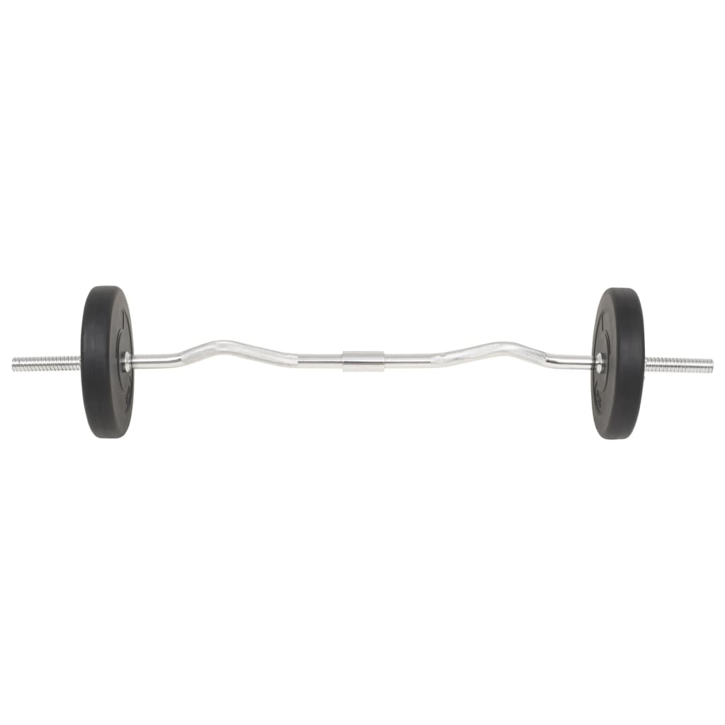 vidaXL Ensemble d'haltères et barres d'haltères 30 kg