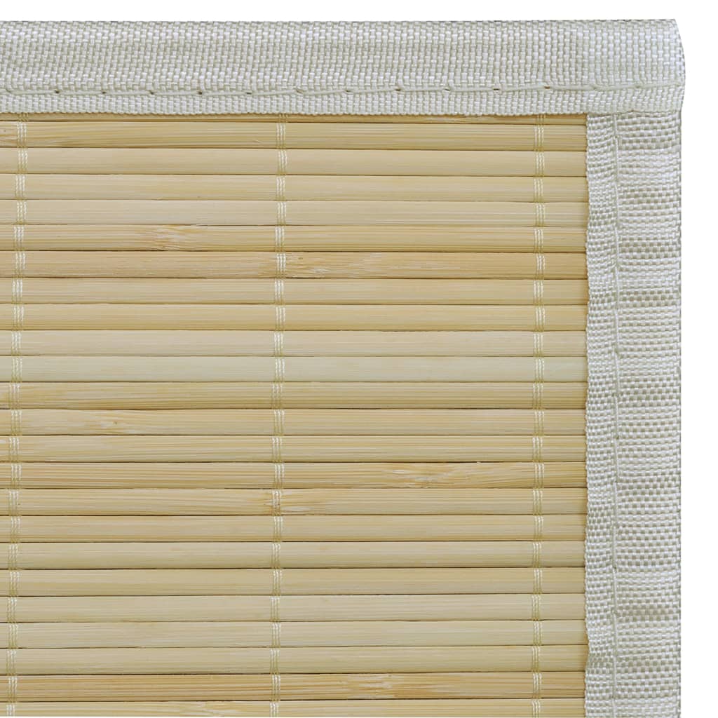 vidaXL Tapis en bambou 100x160 cm Naturel