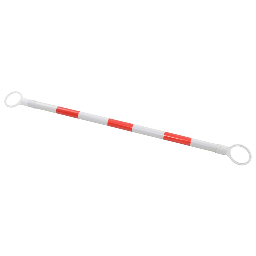vidaXL Barre rétractable pour cônes 2 pcs Plastique 116-197 cm
