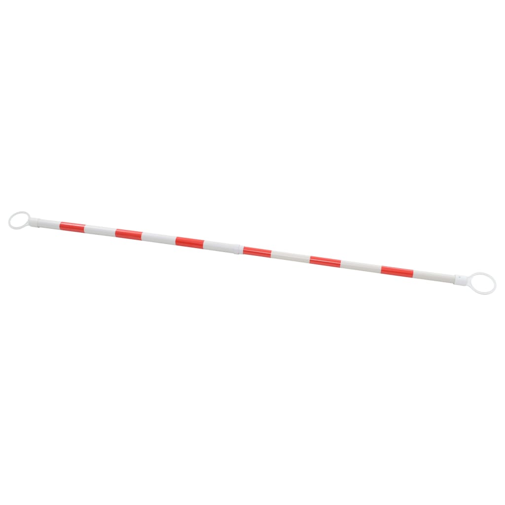 vidaXL Barre rétractable pour cônes 2 pcs Plastique 116-197 cm