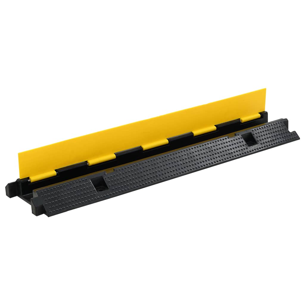 vidaXL Rampe de protection de câble 1 canal caoutchouc 100cm