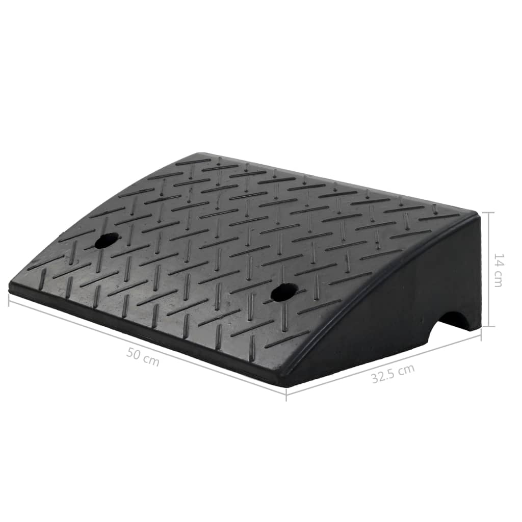 vidaXL Rampe de bordure de trottoir Caoutchouc 50x32,5x14 cm