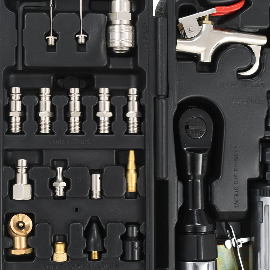 vidaXL Kit d'outils pneumatiques 70 pcs
