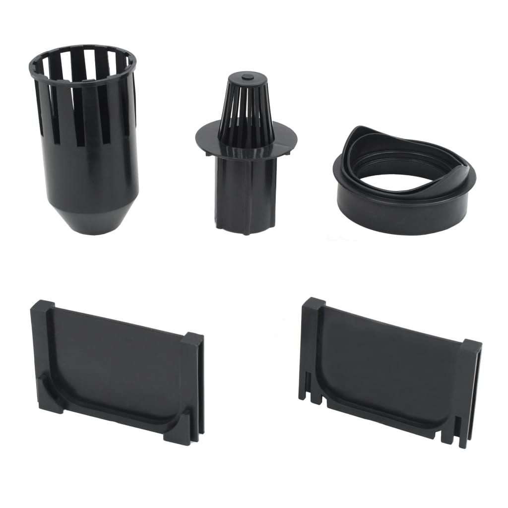 vidaXL Caniveaux de drainage 3 pcs Plastique 3 m