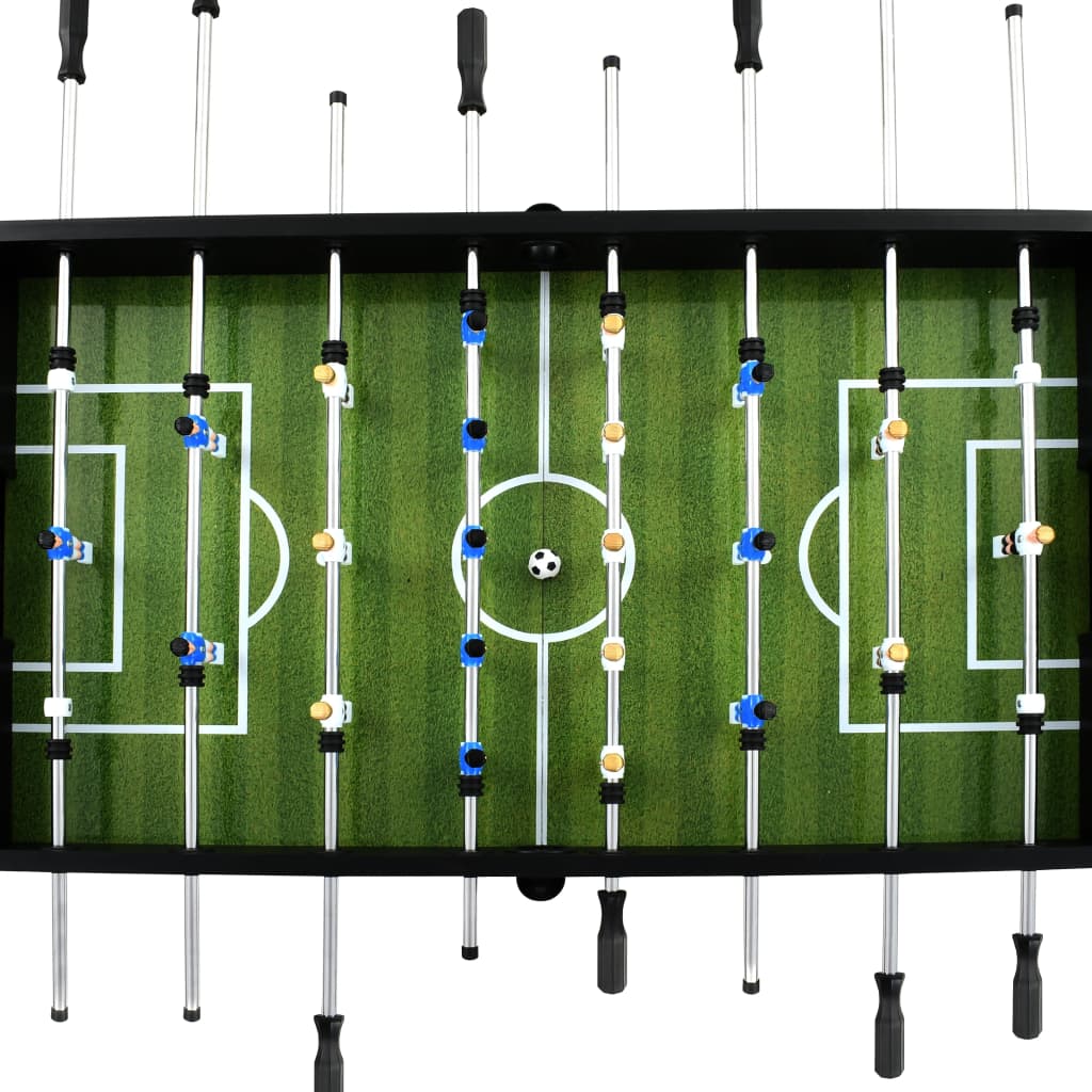 vidaXL Table de football Acier 60 kg 140 x 74,5 x 87,5 cm Noir