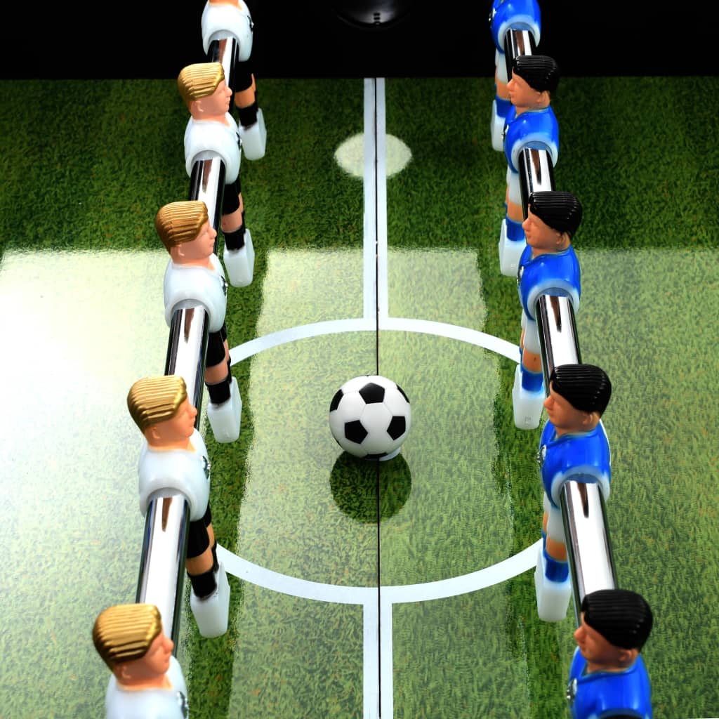 vidaXL Table de football Acier 60 kg 140 x 74,5 x 87,5 cm Noir
