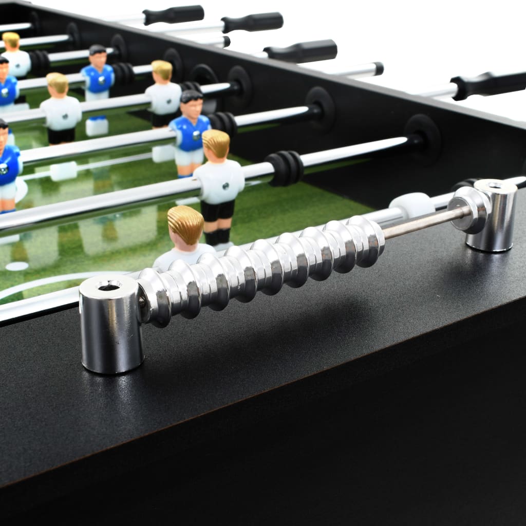 vidaXL Table de football Acier 60 kg 140 x 74,5 x 87,5 cm Noir
