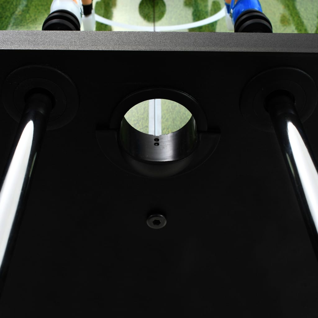 vidaXL Table de football Acier 60 kg 140 x 74,5 x 87,5 cm Noir