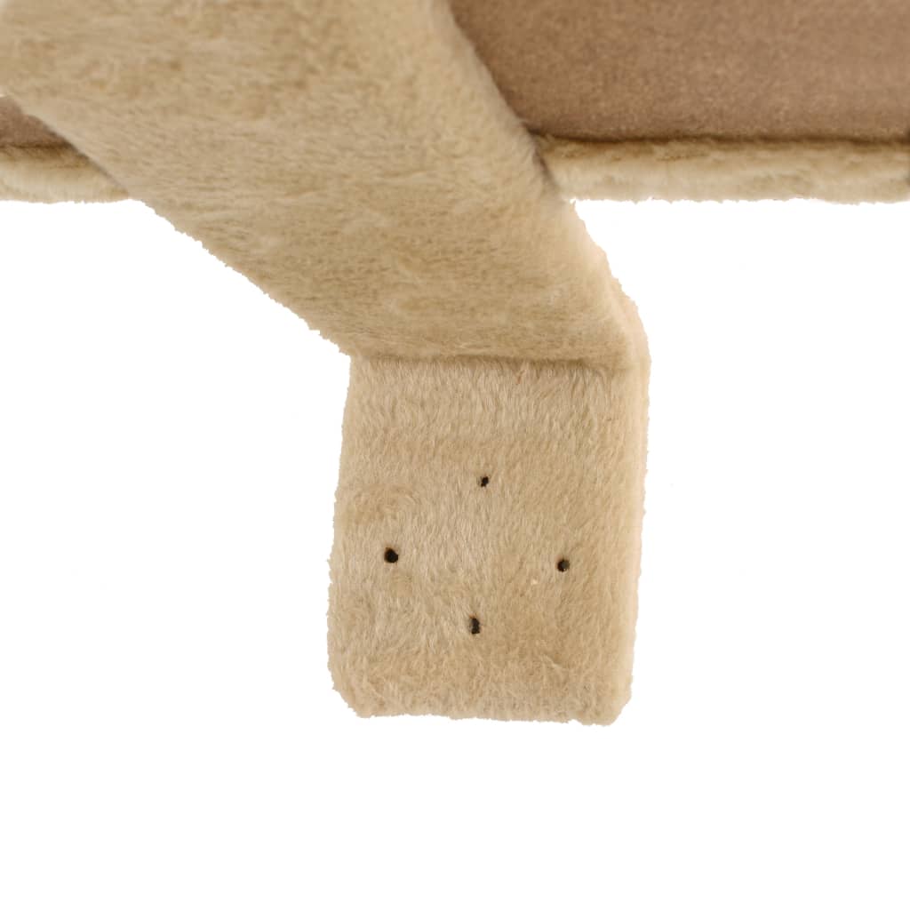 vidaXL Arbre à chat avec griffoirs en sisal Montage mural 194 cm Beige