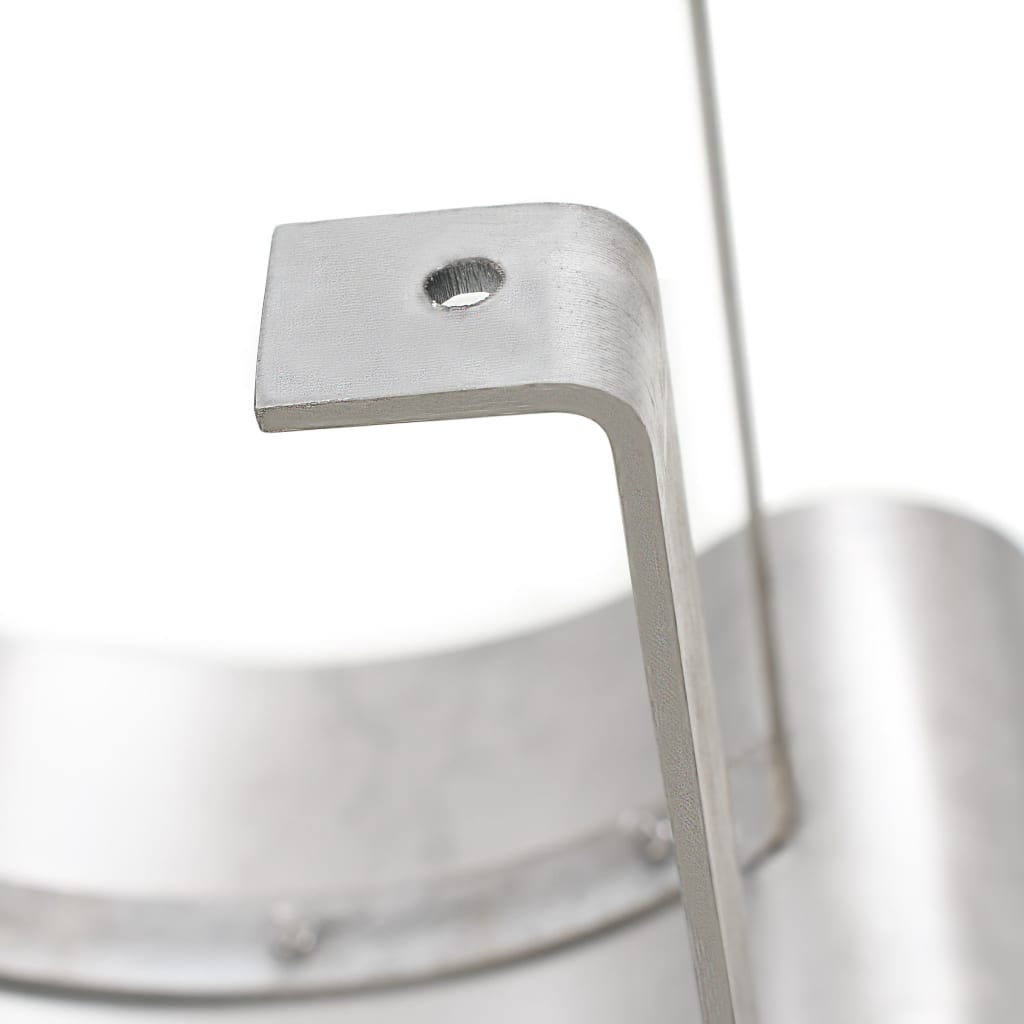 vidaXL Capot de cheminée Acier inoxydable Argenté