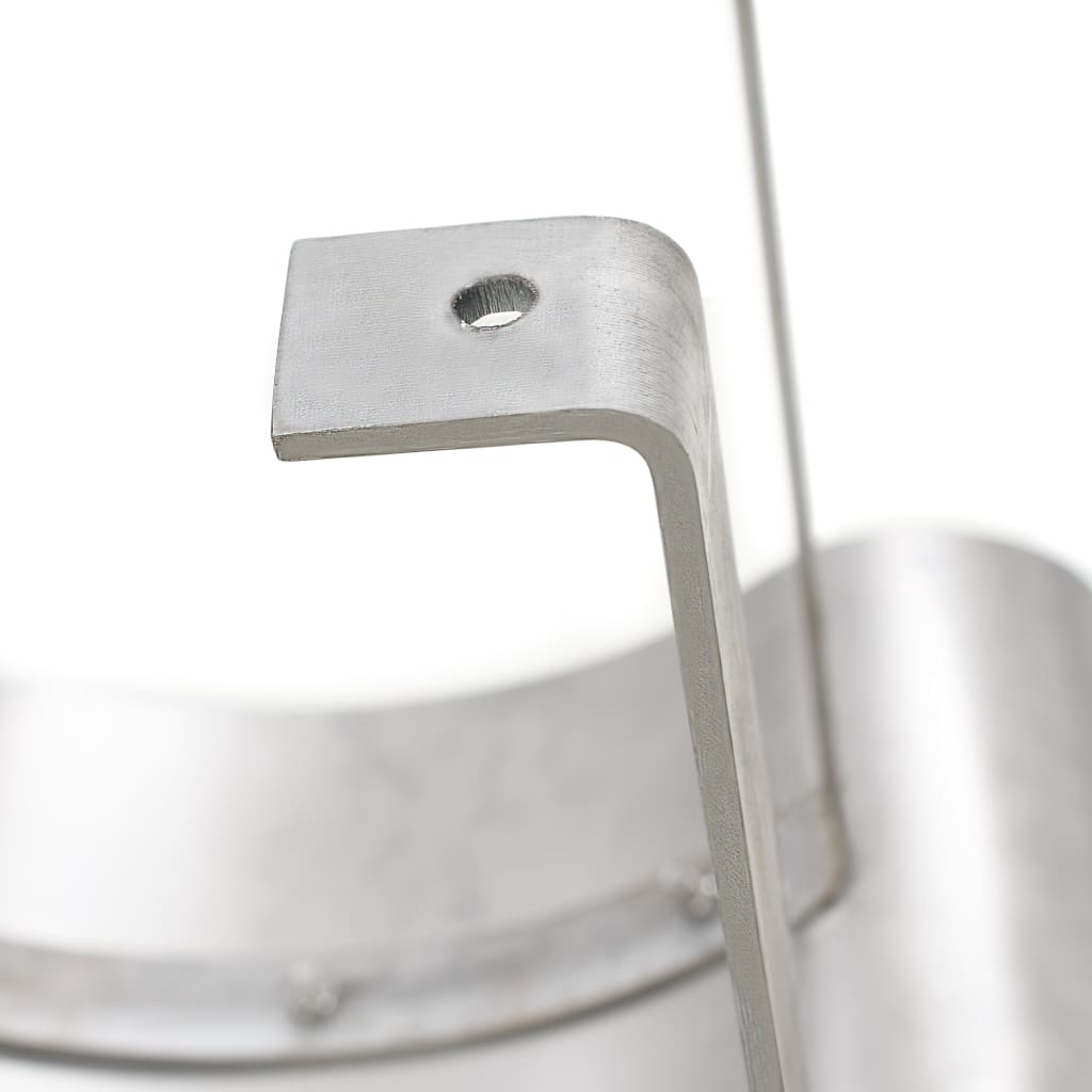 vidaXL Capot de cheminée Acier inoxydable Argenté