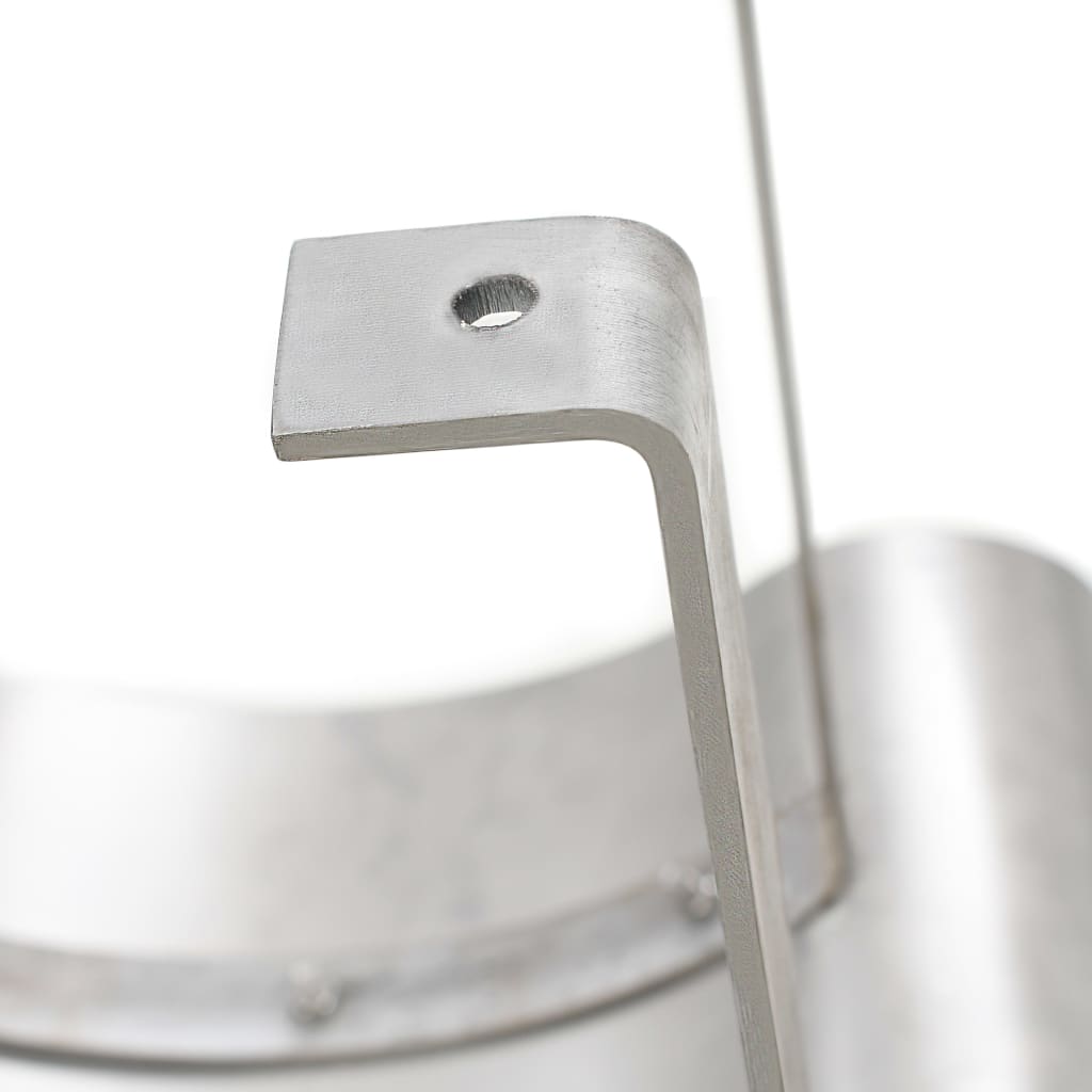 vidaXL Capot de cheminée Acier inoxydable Argenté
