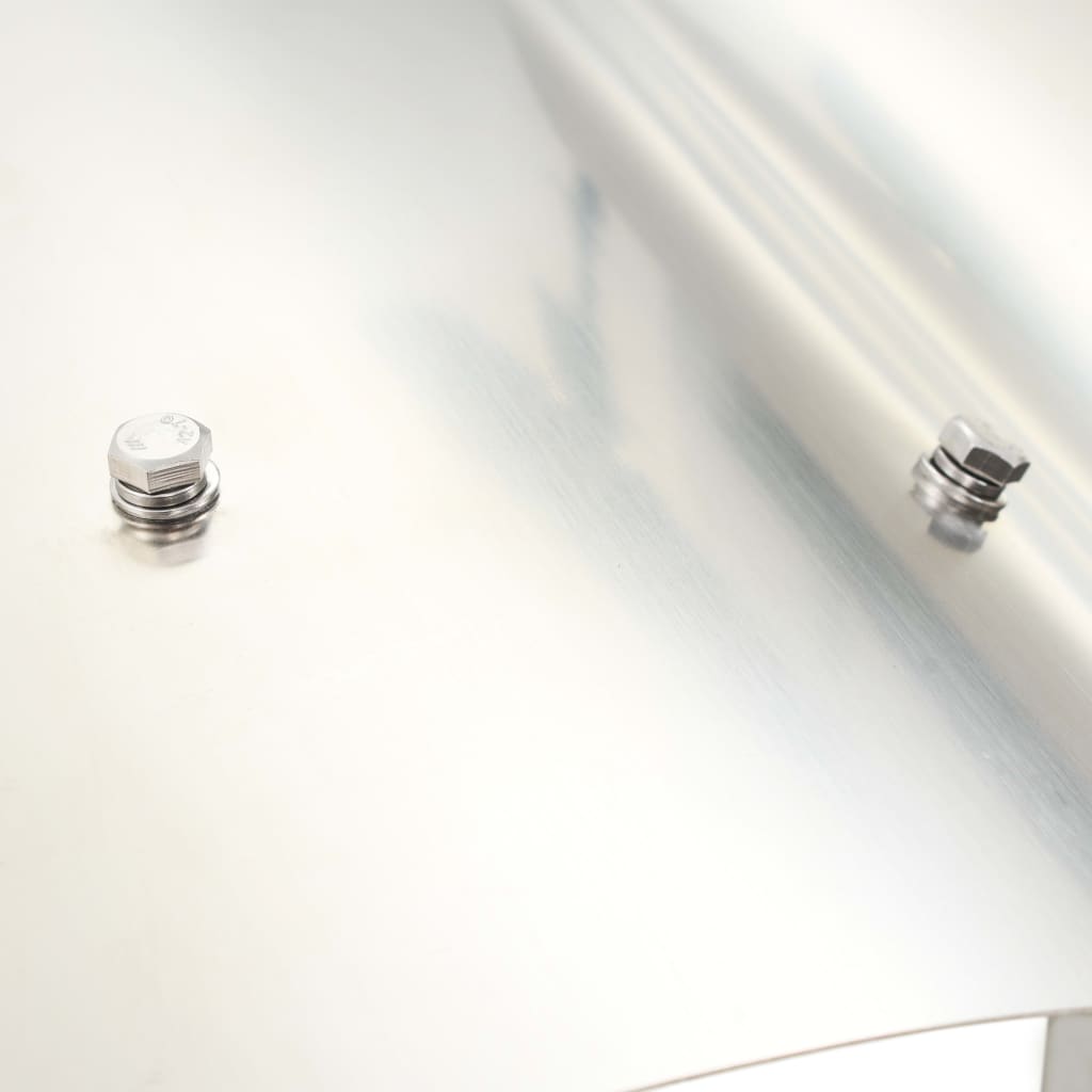 vidaXL Capot de cheminée Acier inoxydable Argenté