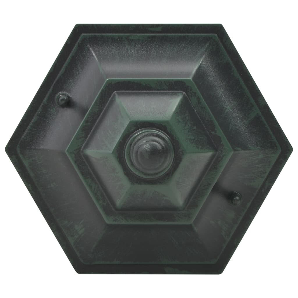 vidaXL Lampe de jardin à piquet 6 pcs E27 110 cm Aluminium Vert foncé