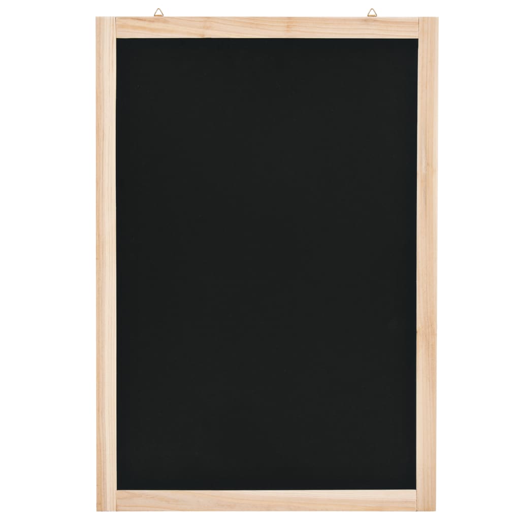 vidaXL Tableau noir mural Bois de cèdre 40 x 60 cm