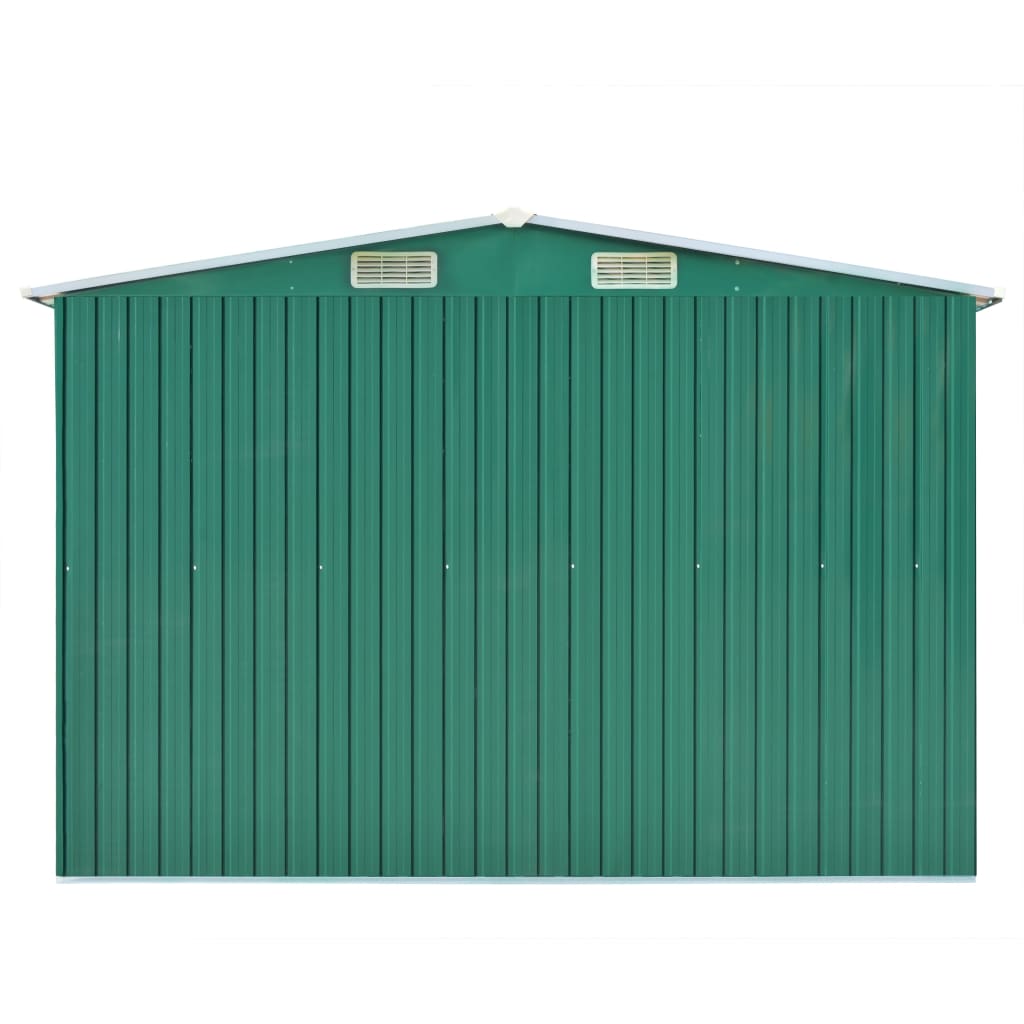 vidaXL Abri de jardin 257x298x178 cm Métal Vert