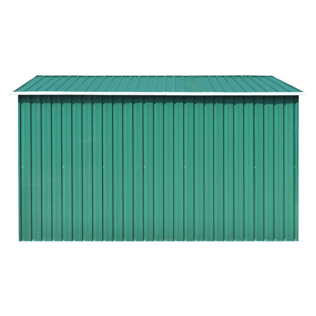 vidaXL Abri de jardin 257x298x178 cm Métal Vert