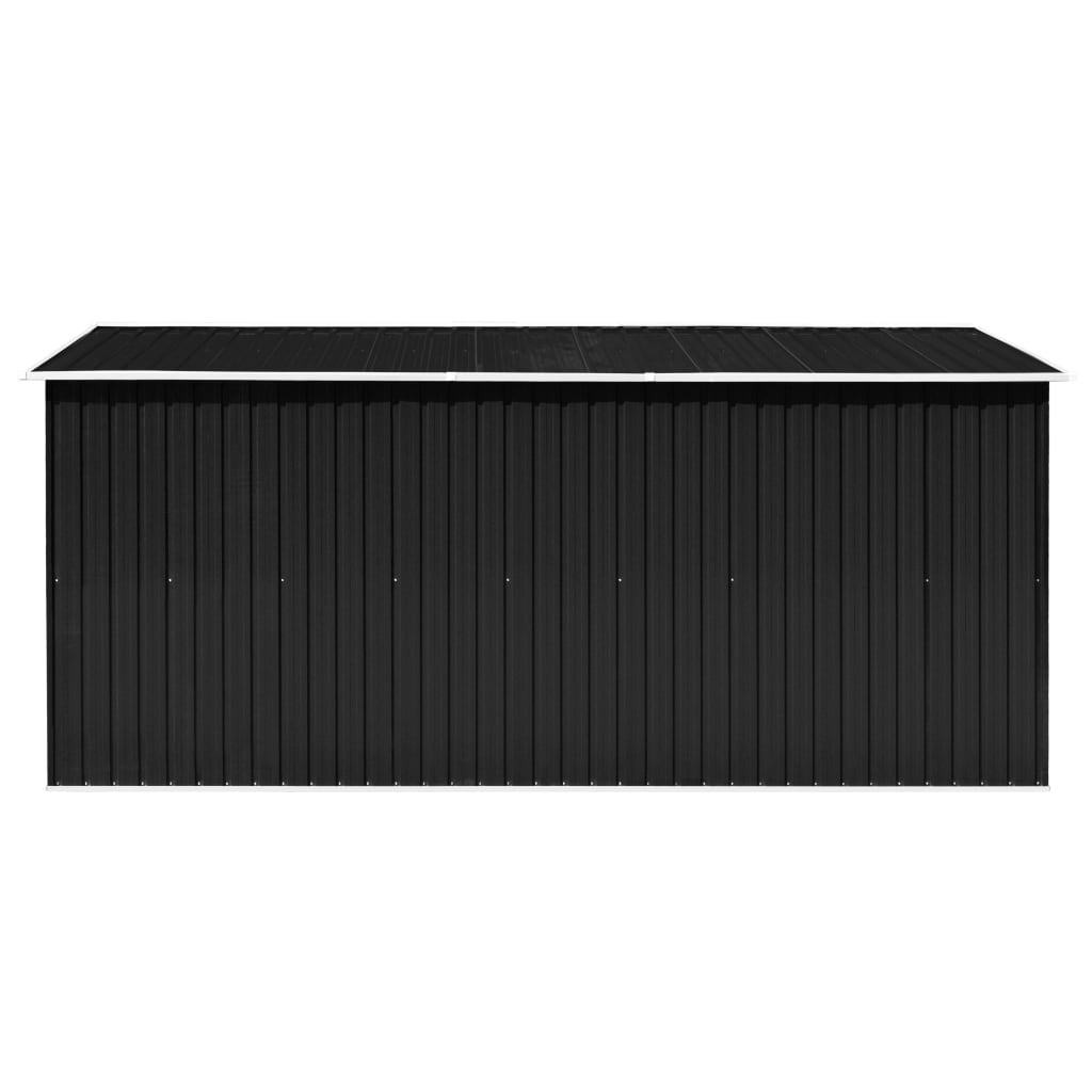 vidaXL Abri de jardin 257x392x181 cm Métal Anthracite