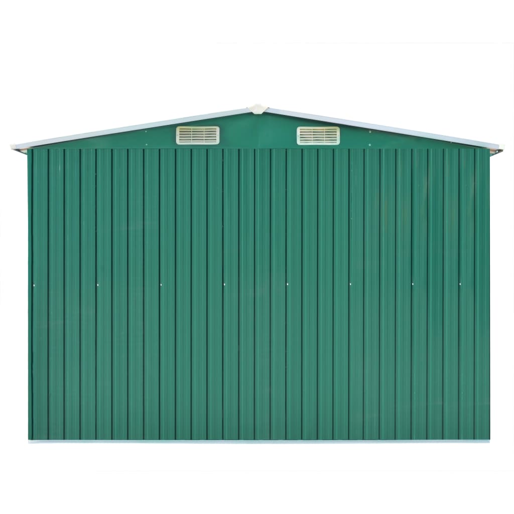 vidaXL Abri de jardin 257x489x181 cm Métal Vert