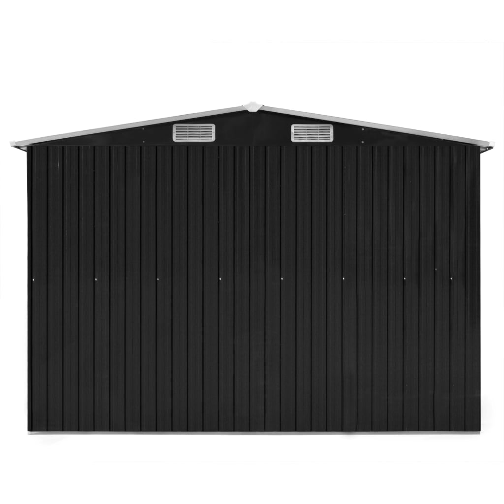 vidaXL Abri de jardin 257x489x181 cm Métal Anthracite