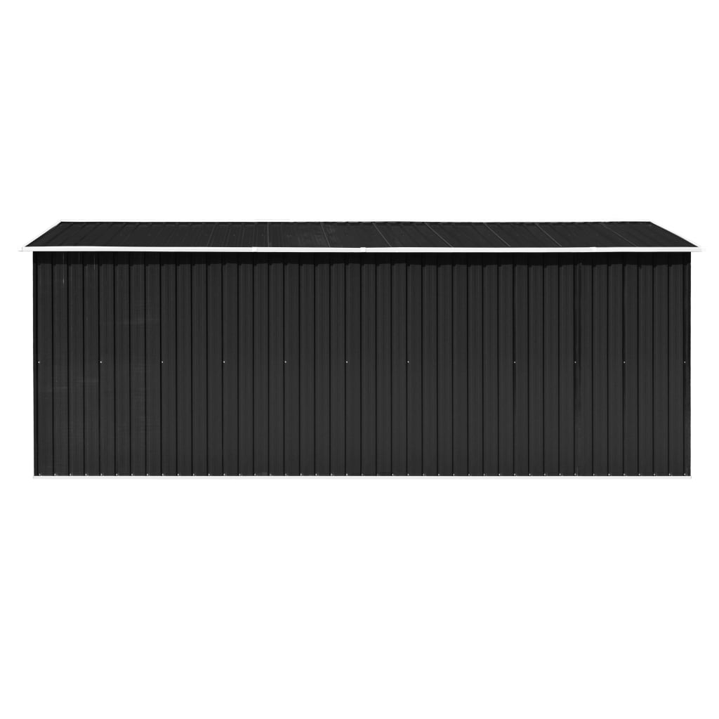 vidaXL Abri de jardin 257x489x181 cm Métal Anthracite