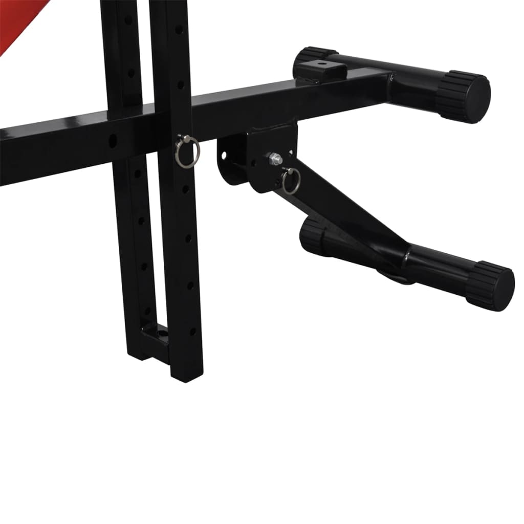 vidaXL Banc d'entraînement réglable avec jeu d'haltères 60,5 kg