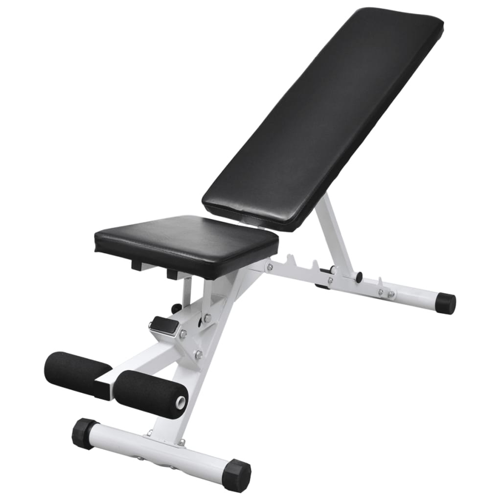 vidaXL Banc d'entraînement avec jeu d'haltères et de disques de poids 30,5 kg