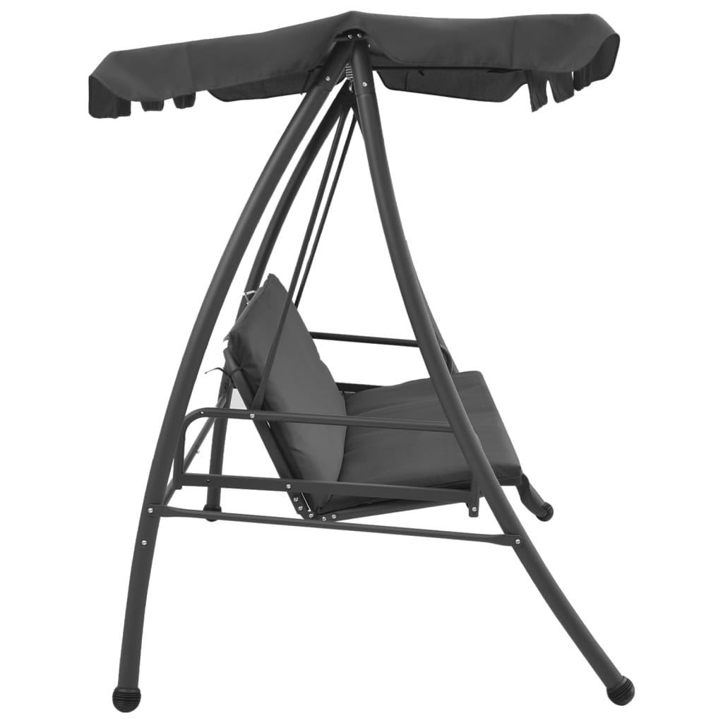 vidaXL Balancelle de jardin avec auvent Anthracite 192x118x175cm Acier