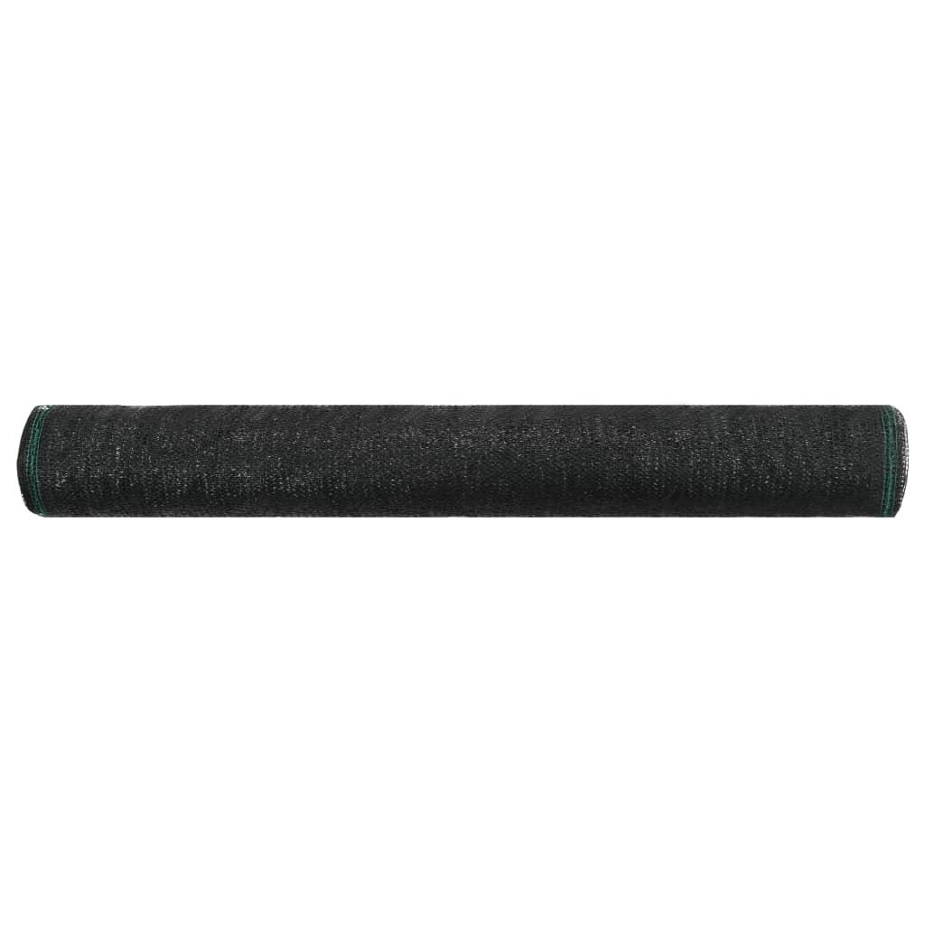 vidaXL Clôture de tennis PEHD 1,4 x 25 m Noir