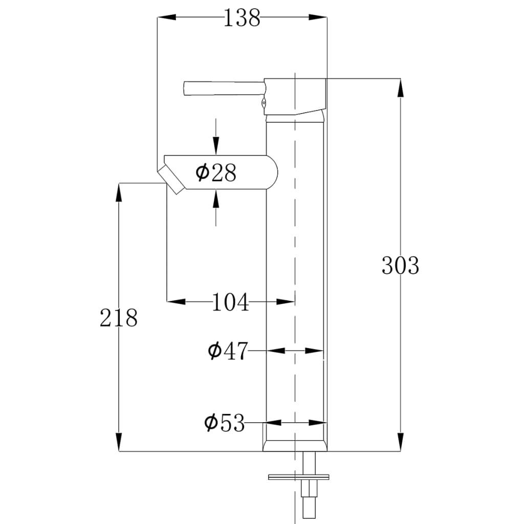 vidaXL Lavabo de salle de bain avec mitigeur Céramique Rond Blanc
