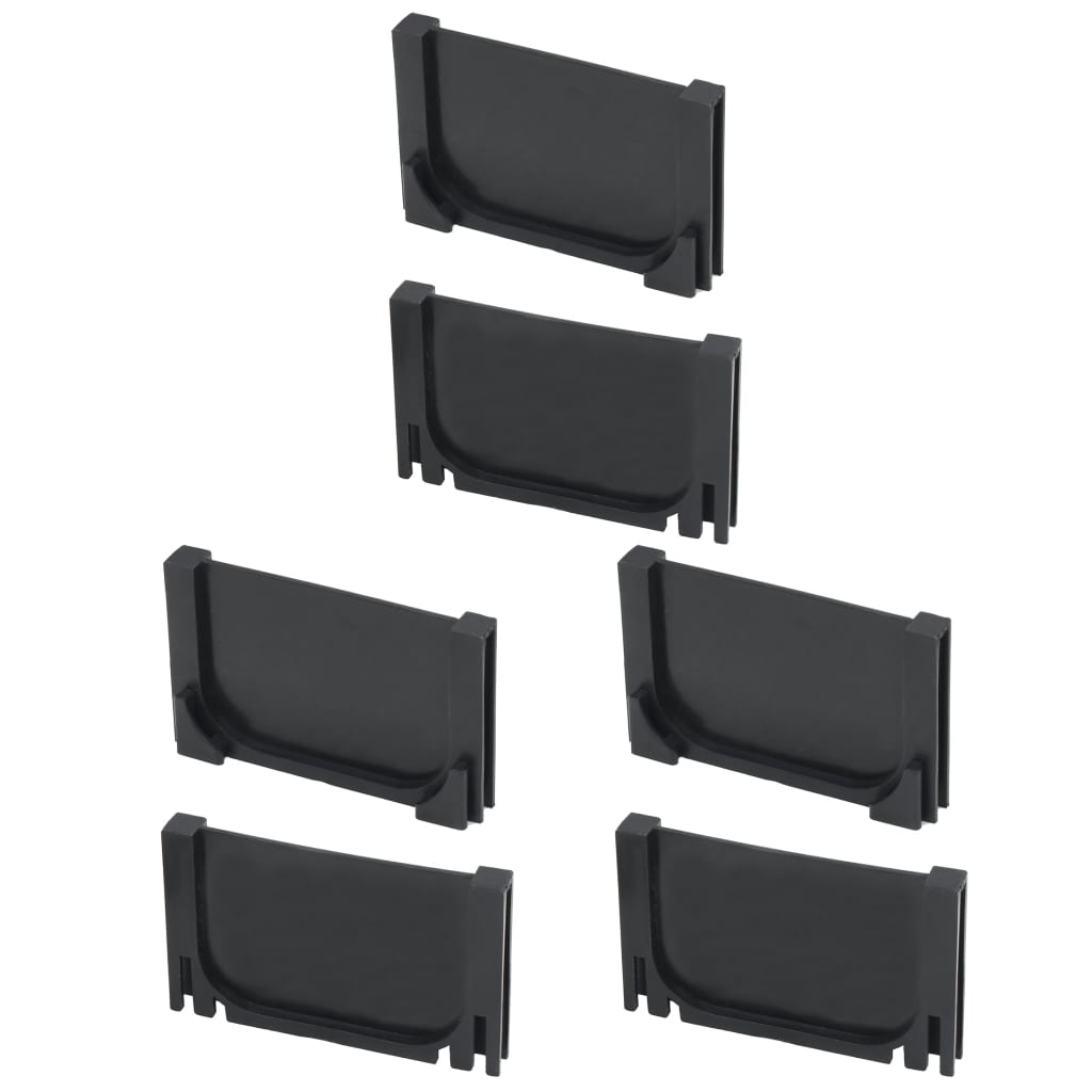 vidaXL Caniveau de drainage 3 pcs Plastique 3 m