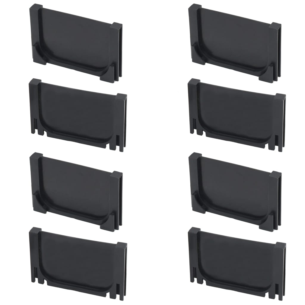 vidaXL Caniveau de drainage 4 pcs Plastique 4 m