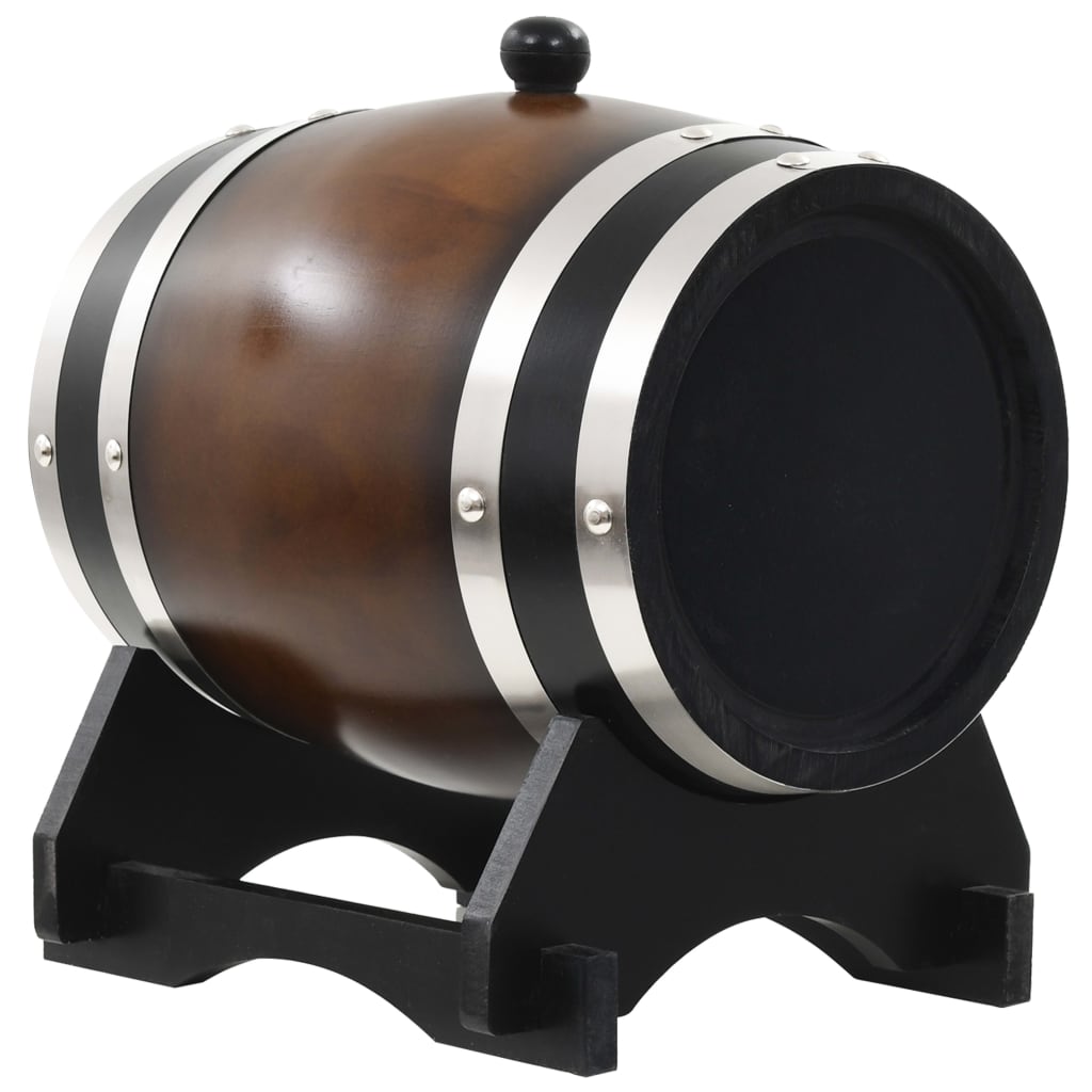 vidaXL Tonneau à vin avec robinet Pin massif 6 L