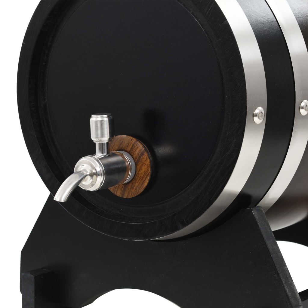 vidaXL Tonneau à vin avec robinet Pin massif 6 L