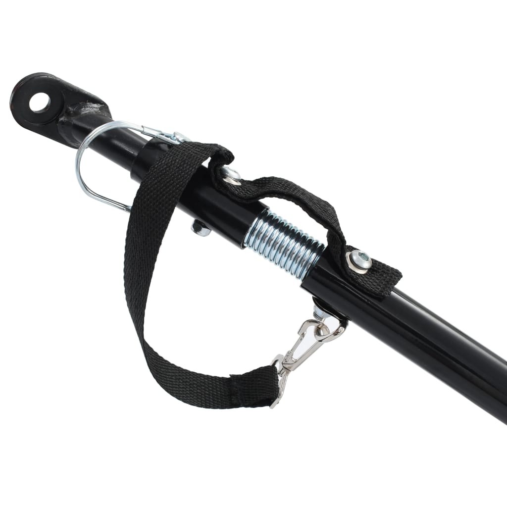 vidaXL Remorque de vélo 130x73x48,5 cm acier noir