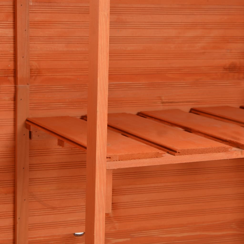 vidaXL Abri de stockage de jardin 120x50x91 cm Bois